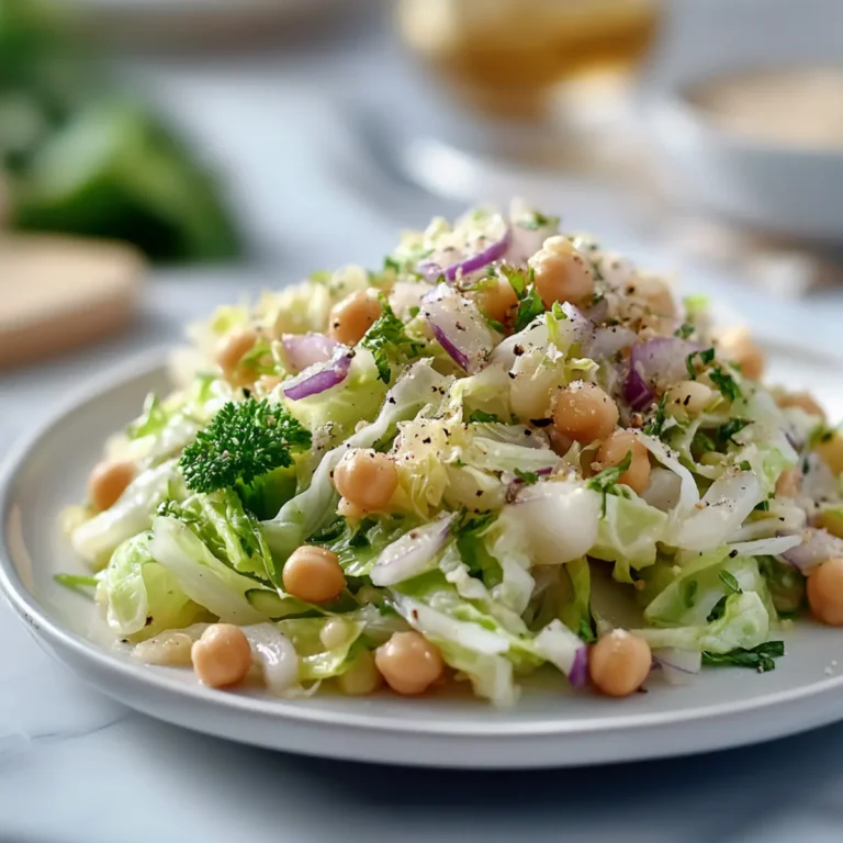 Savoy Cabbage Chickpea Salad That’s Fresh, Crunchy, and Deeply Satisfying