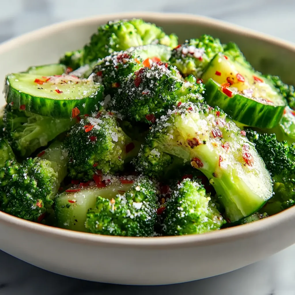 Cucumber Avocado Broccoli Salad