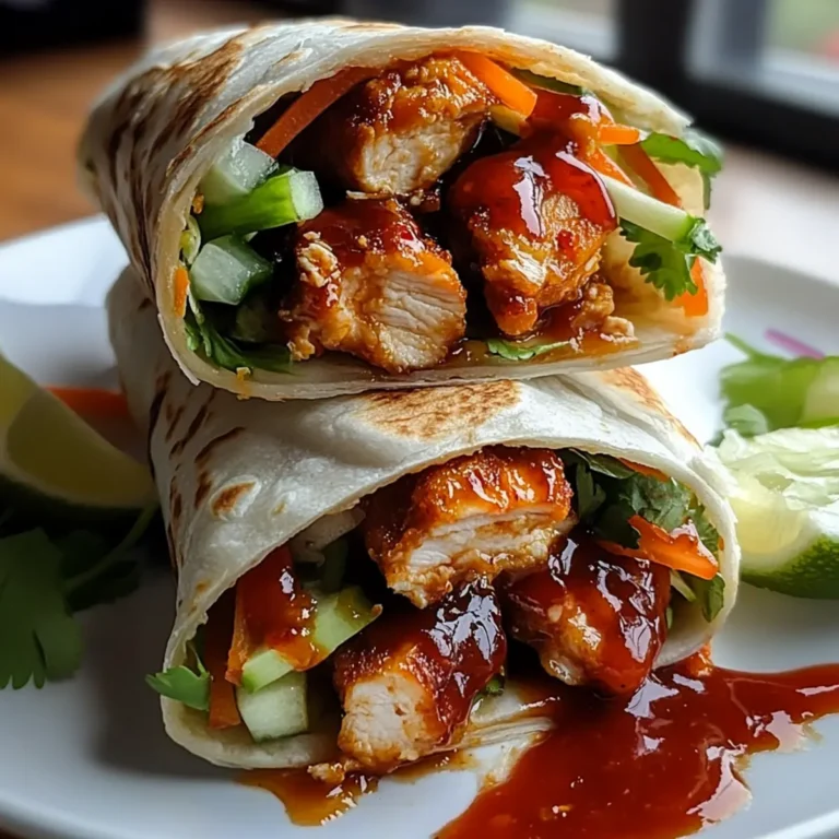 Sweet Chili Chicken Wraps