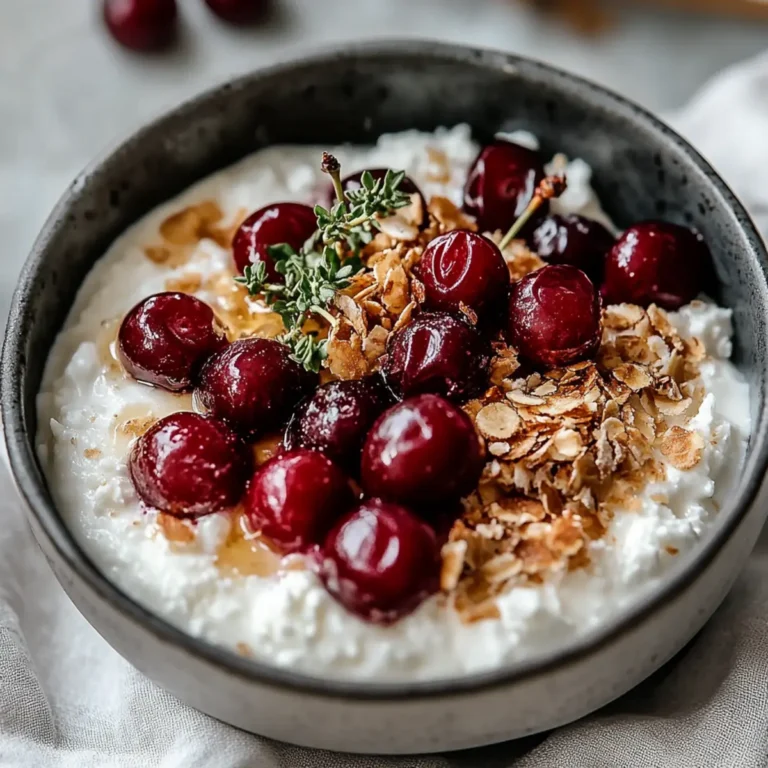 Cherry Cheesecake Breakfast Bowl