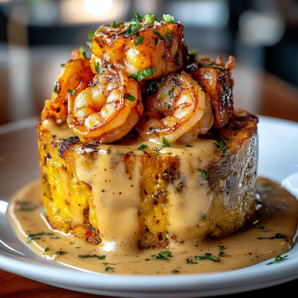 Garlic Shrimp Mofongo