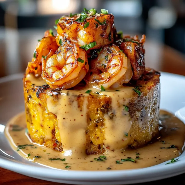 Garlic Shrimp Mofongo