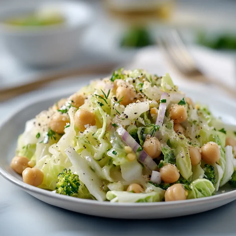 Savoy Cabbage Chickpea Salad That’s Fresh, Crunchy, and Deeply Satisfying