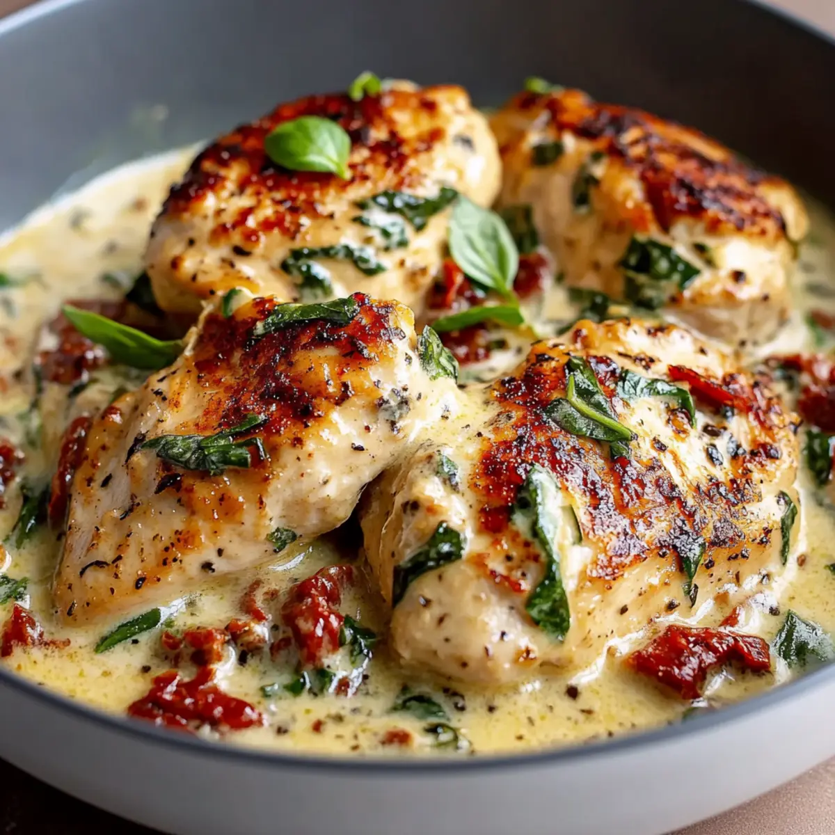 High Protein Tuscan Chicken