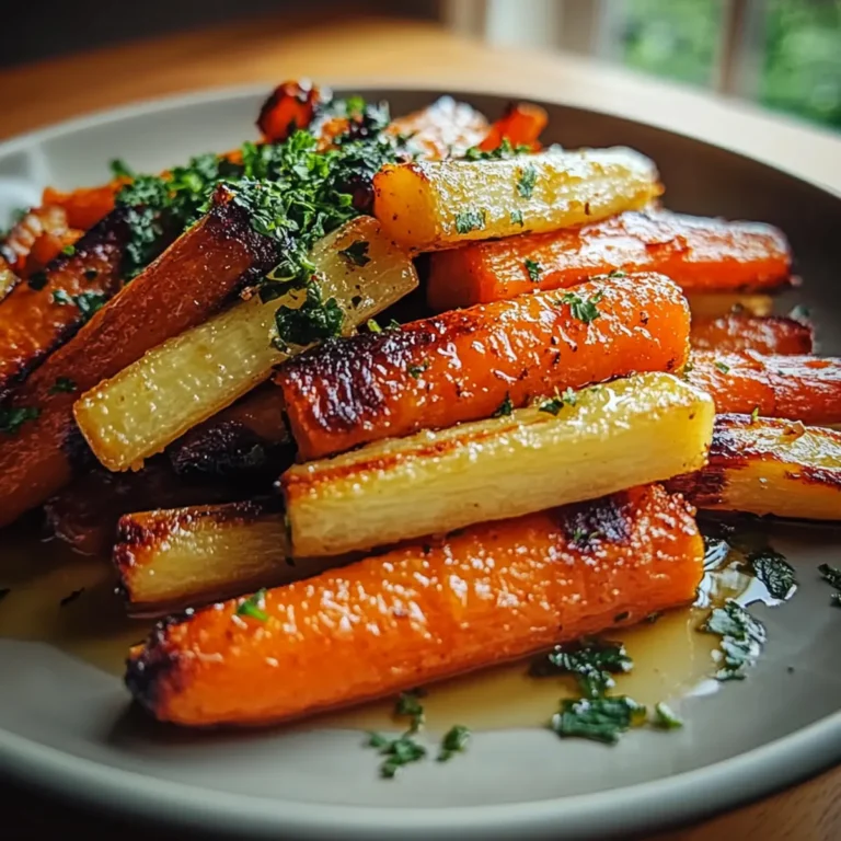 Honey Glazed Carrots And Parsnips