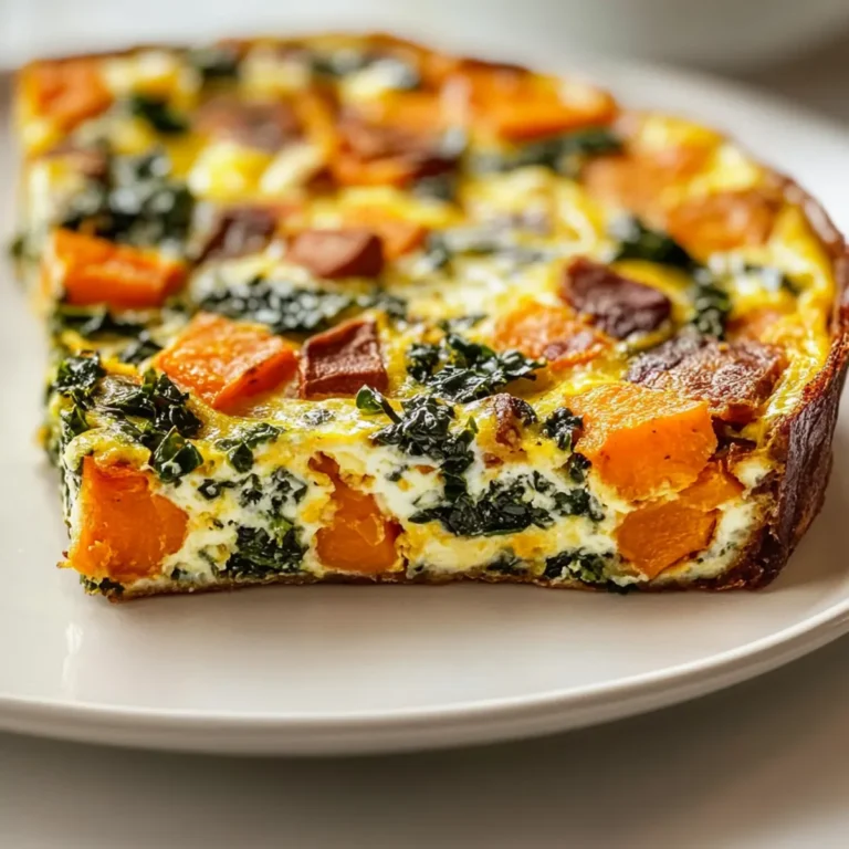 Roasted Sweet Potato Kale Frittata