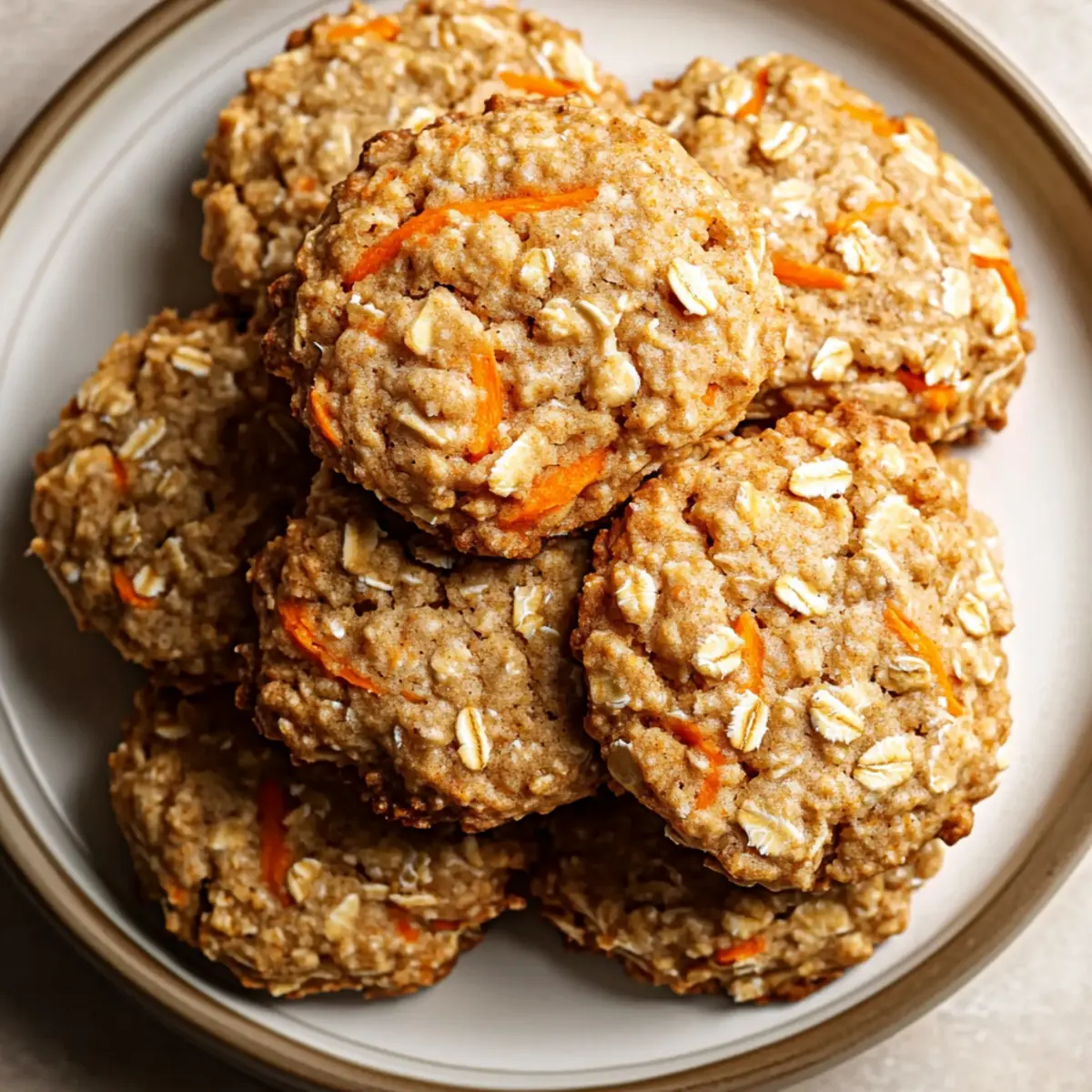 Carrot Cake Oatmeal Cookies