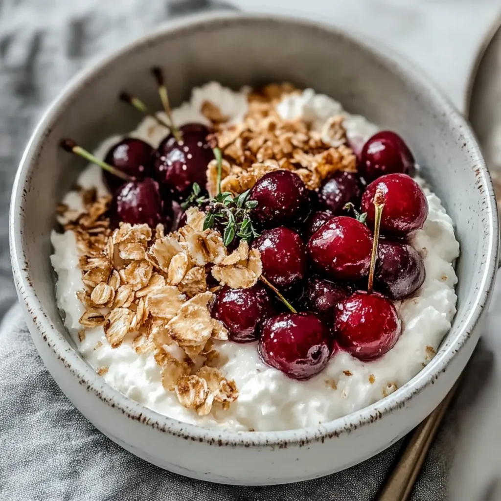 Cherry Cheesecake Breakfast Bowl