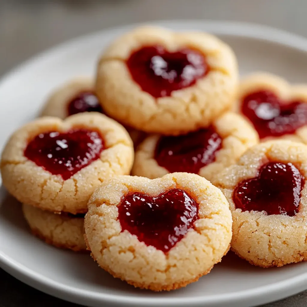 Heart Thumbprint Cookies: A Soft, Buttery Valentine Classic Filled With Sweet Memories