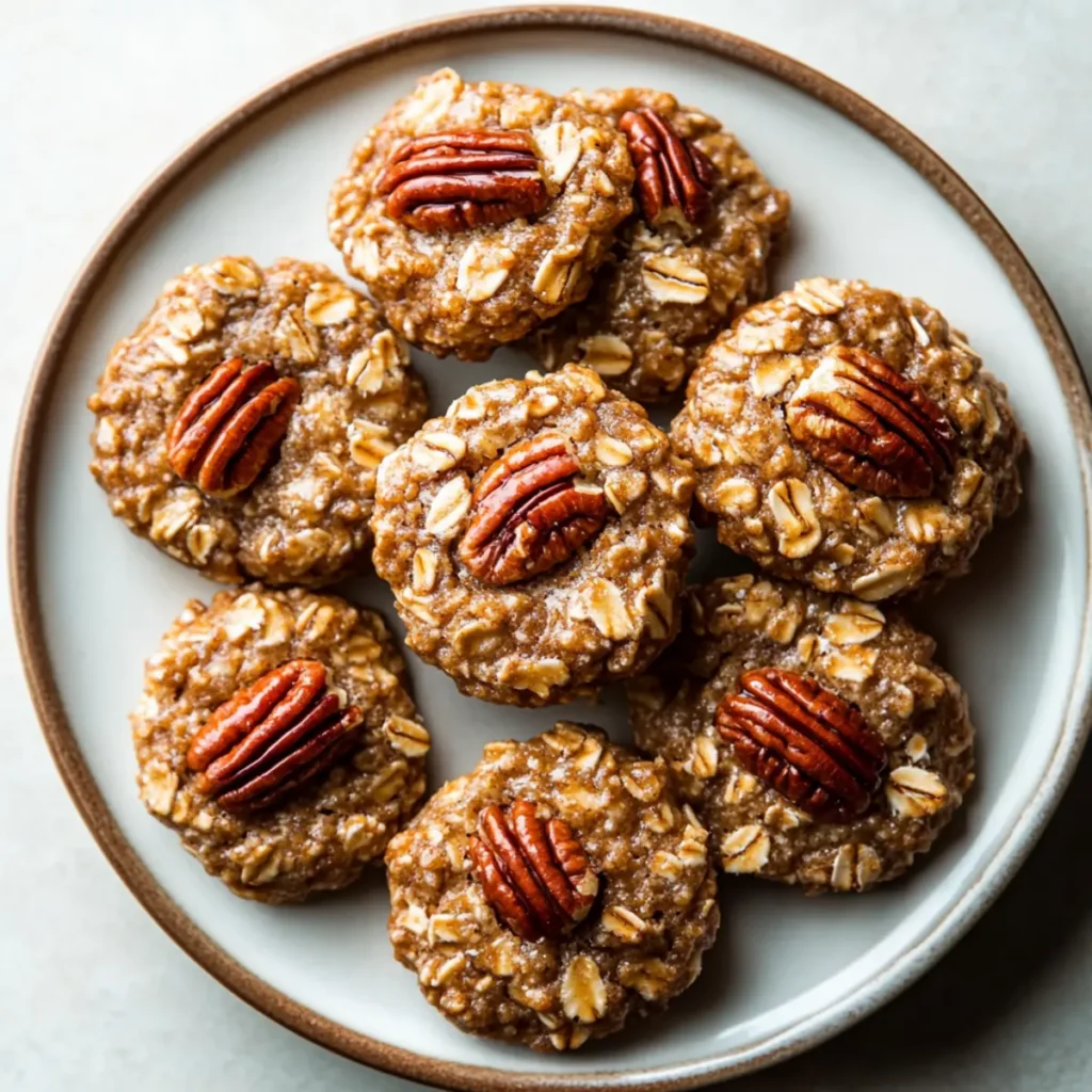 Bakery Style Pecan Pie Oatmeal Cookies