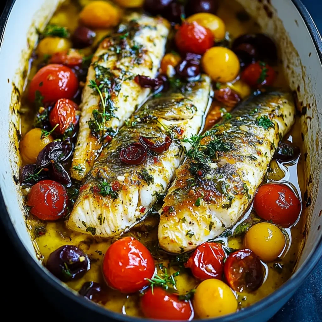 Easy Mediterranean Baked Mackerel Fish