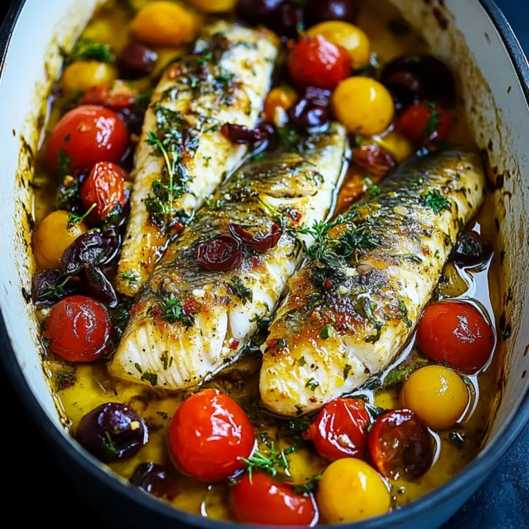 Easy Mediterranean Baked Mackerel Fish