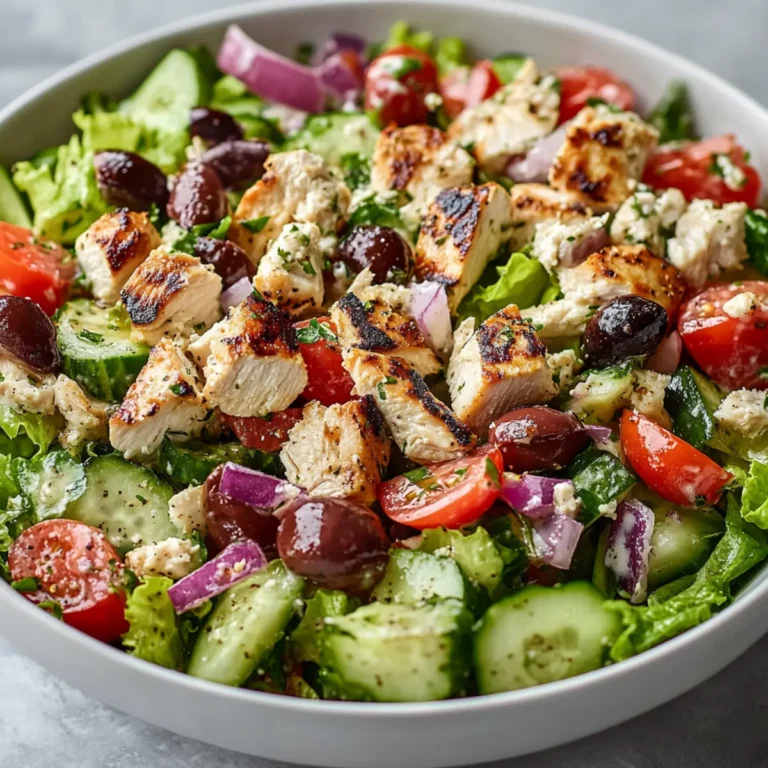 Mediterranean Chicken Chopped Salad