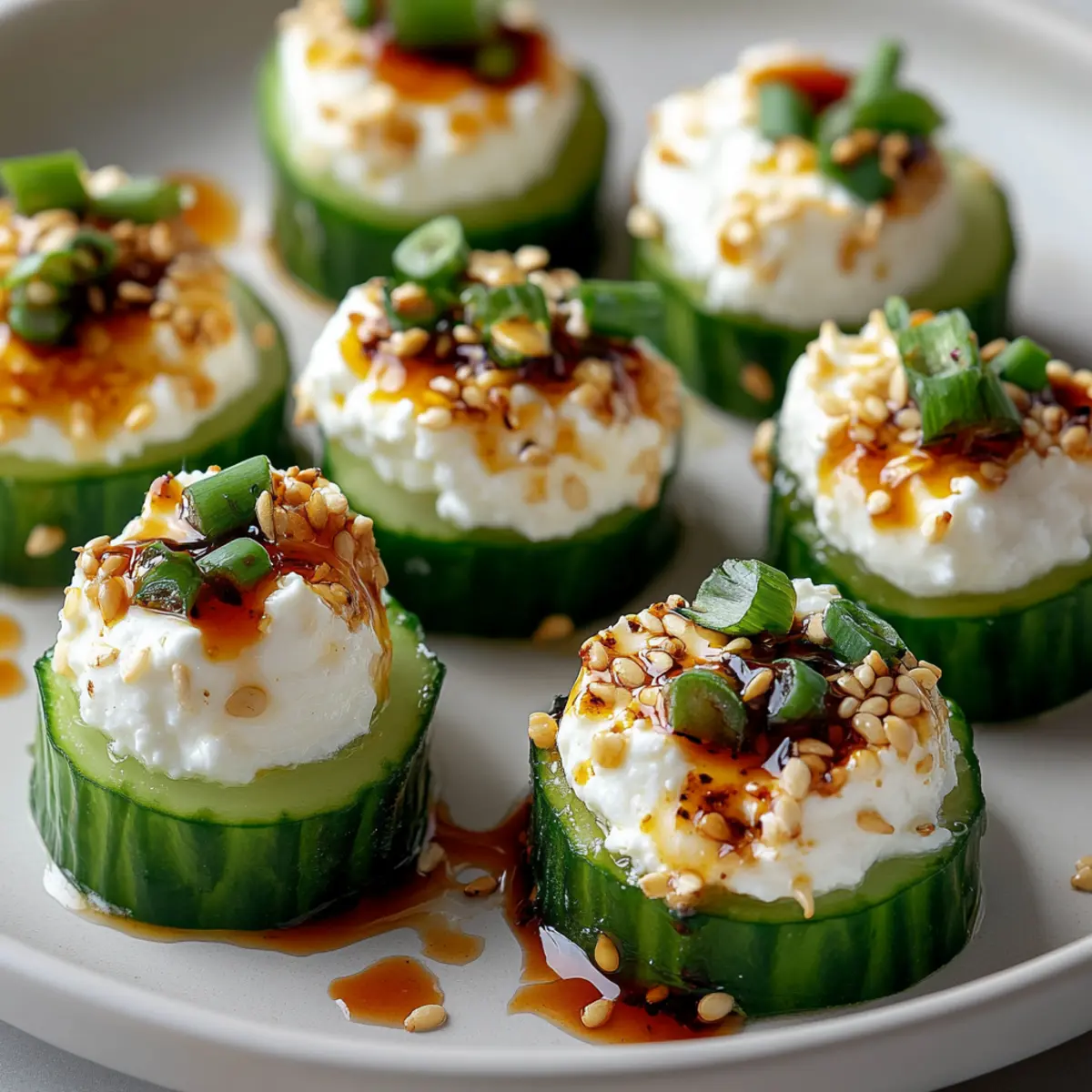 Quick & Easy Spicy Cucumber Cottage Cheese Bites