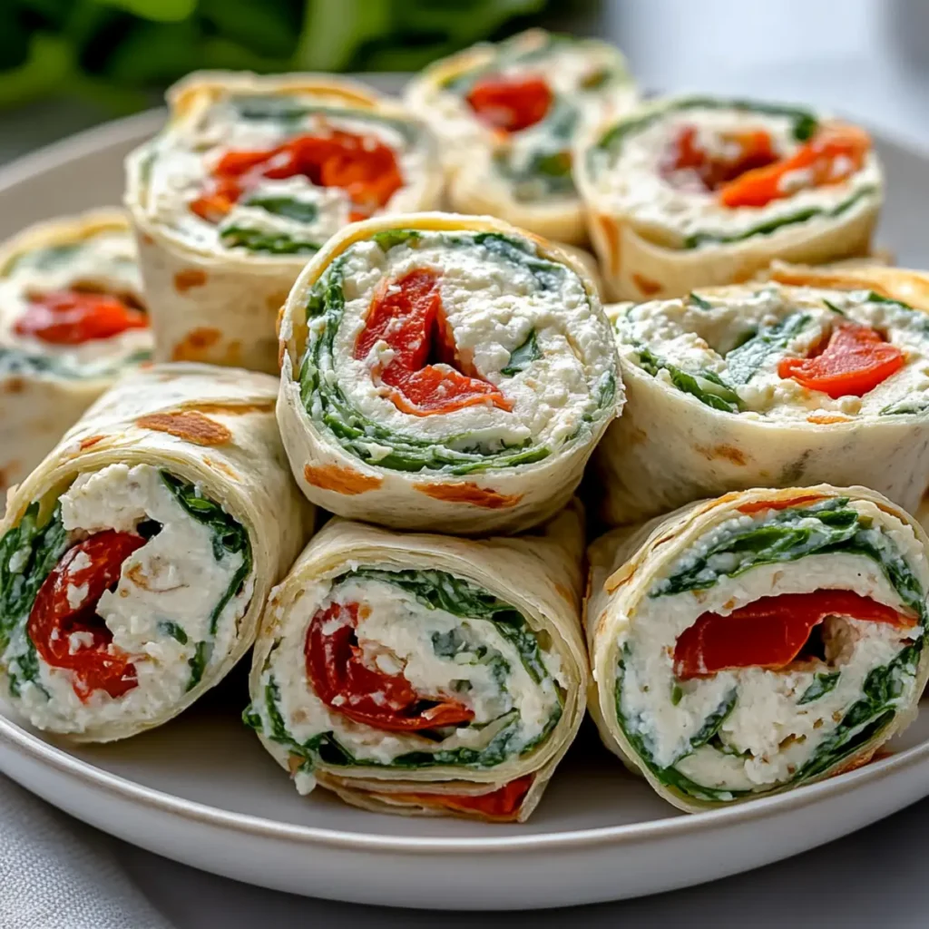 Gluten Free Cottage Cheese Wrap Pinwheels
