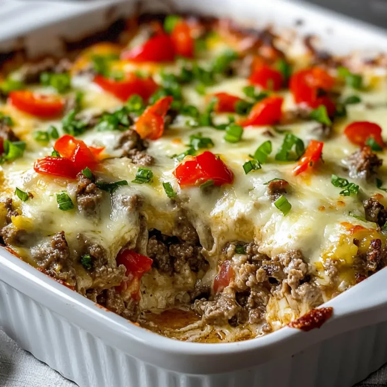 Low Carb Philly Cheesesteak Casserole