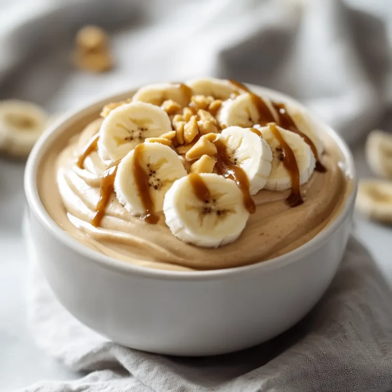 Peanut Butter Banana Protein Mousse – Simple, Filling, and Creamy High-Protein Dessert