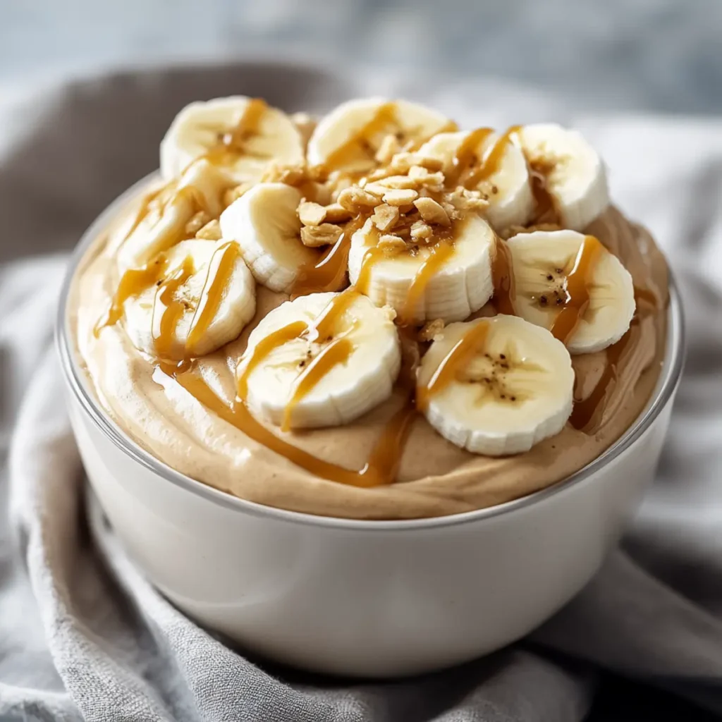 Peanut Butter Banana Protein Mousse – Simple, Filling, and Creamy High-Protein Dessert