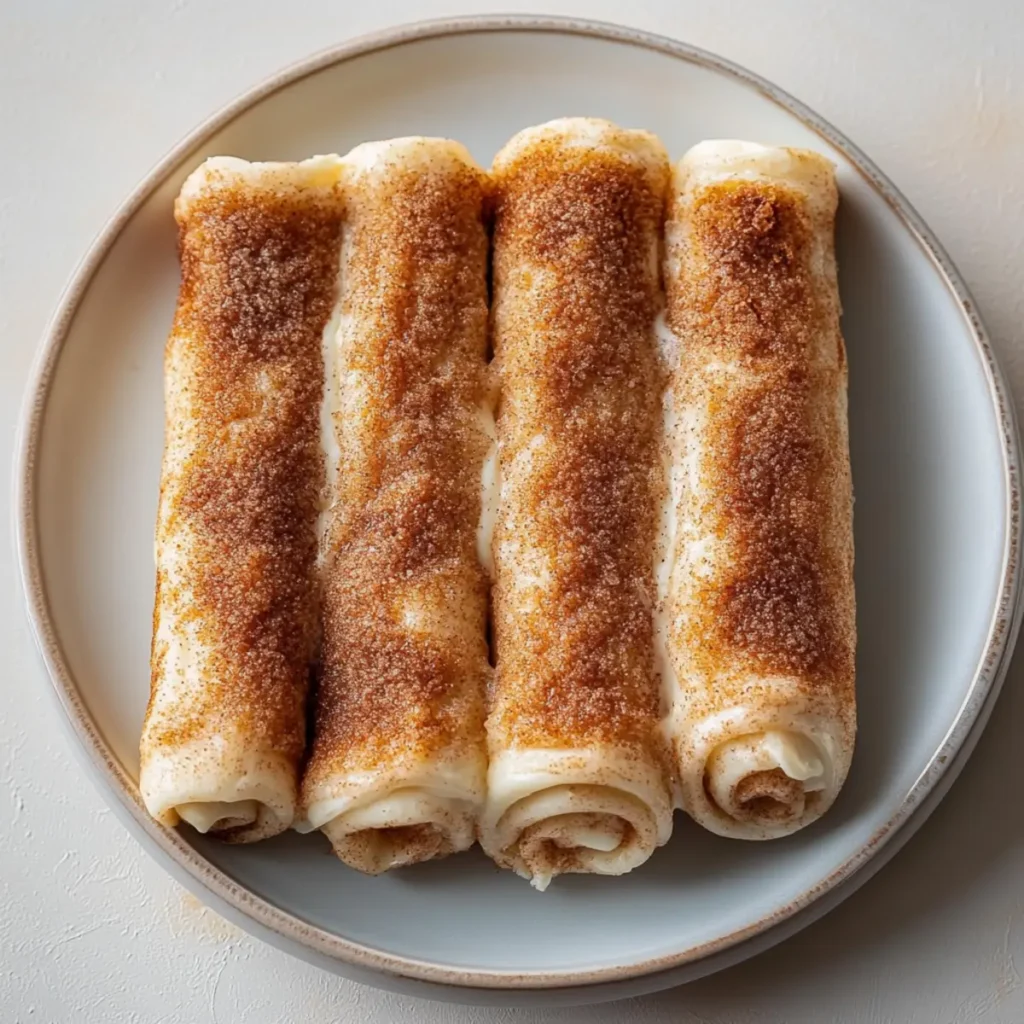 Keto Crispy Cinnamon Cream Cheese Roll Ups