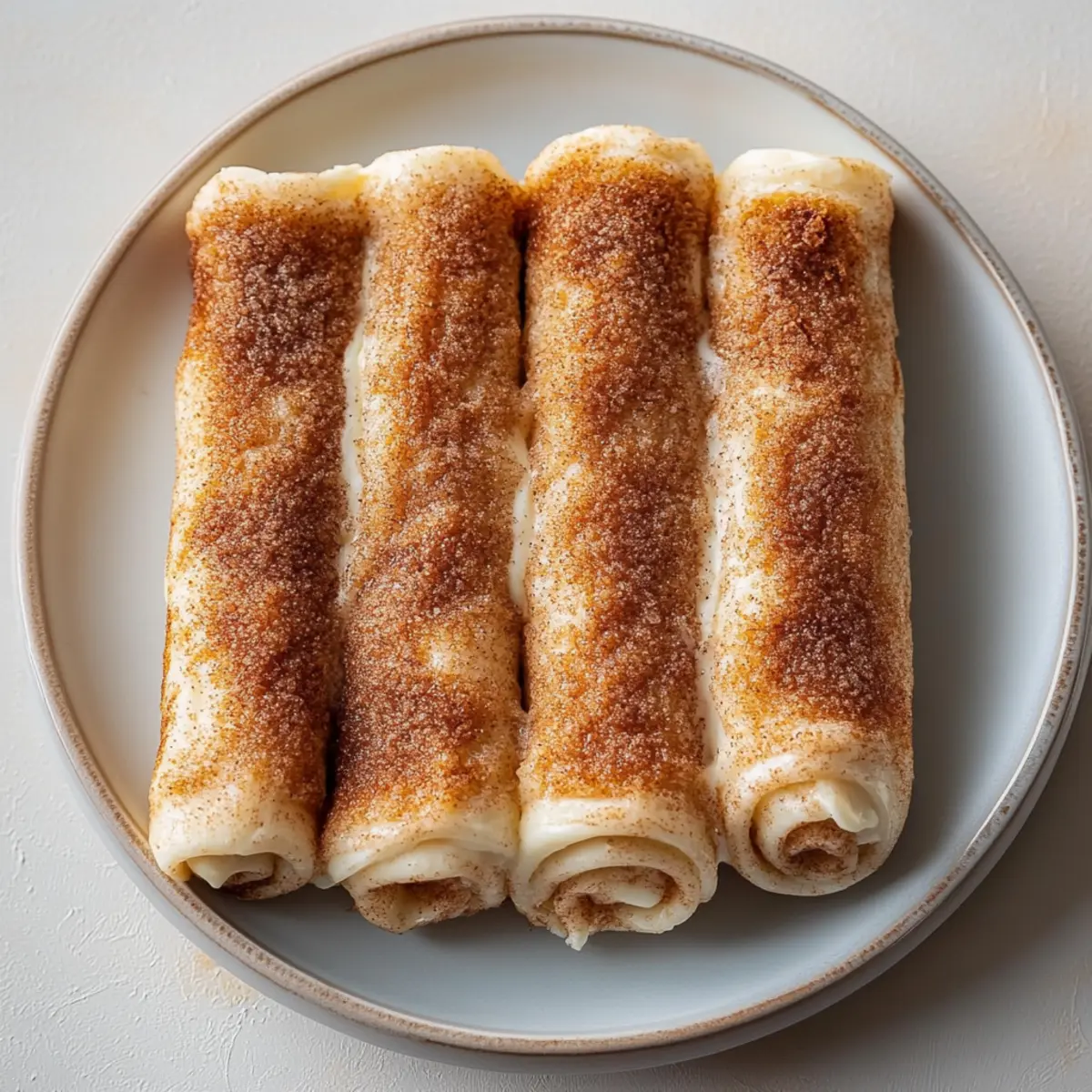 Keto Crispy Cinnamon Cream Cheese Roll Ups