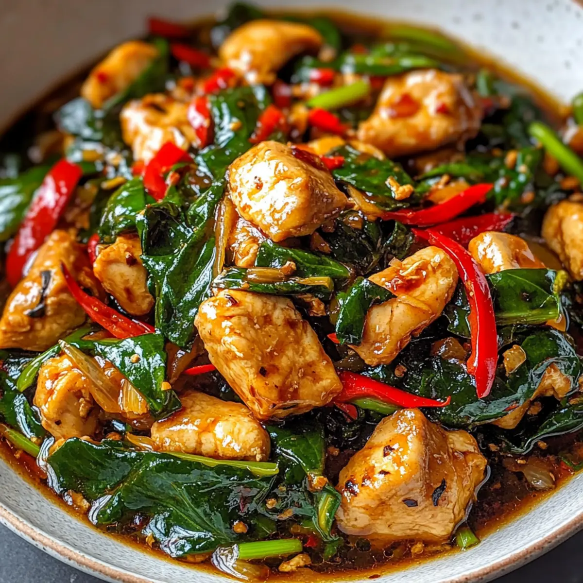 Thai Basil Chicken Stir Fry