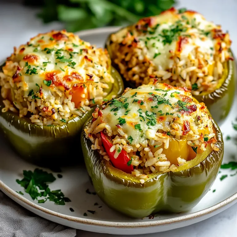 Vegetarian Stuffed Bell Peppers With Rice