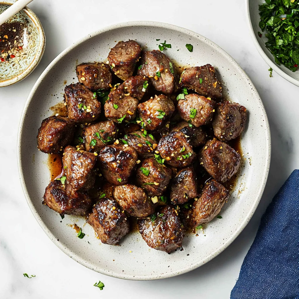 Air Fryer Garlic Butter Steak Bites: Tender and Flavorful