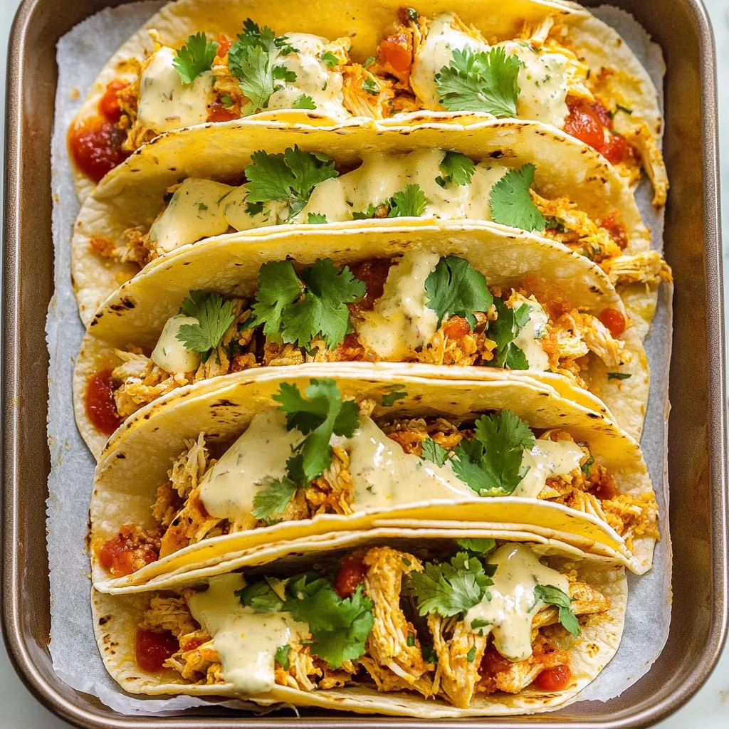 Baked Chicken Tacos: Crispy and Cheesy Delight!