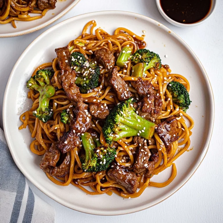 Beef and Broccoli Lo Mein Noodles: Flavorful Comfort Dish