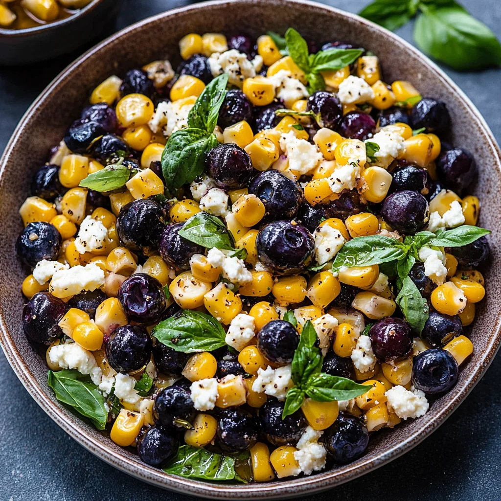 Blueberry Corn Feta Salad: A Fresh Summer Delight