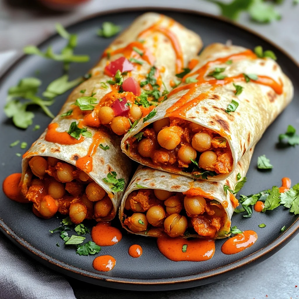Buffalo Chickpea Wraps: Spicy & Satisfying Delight