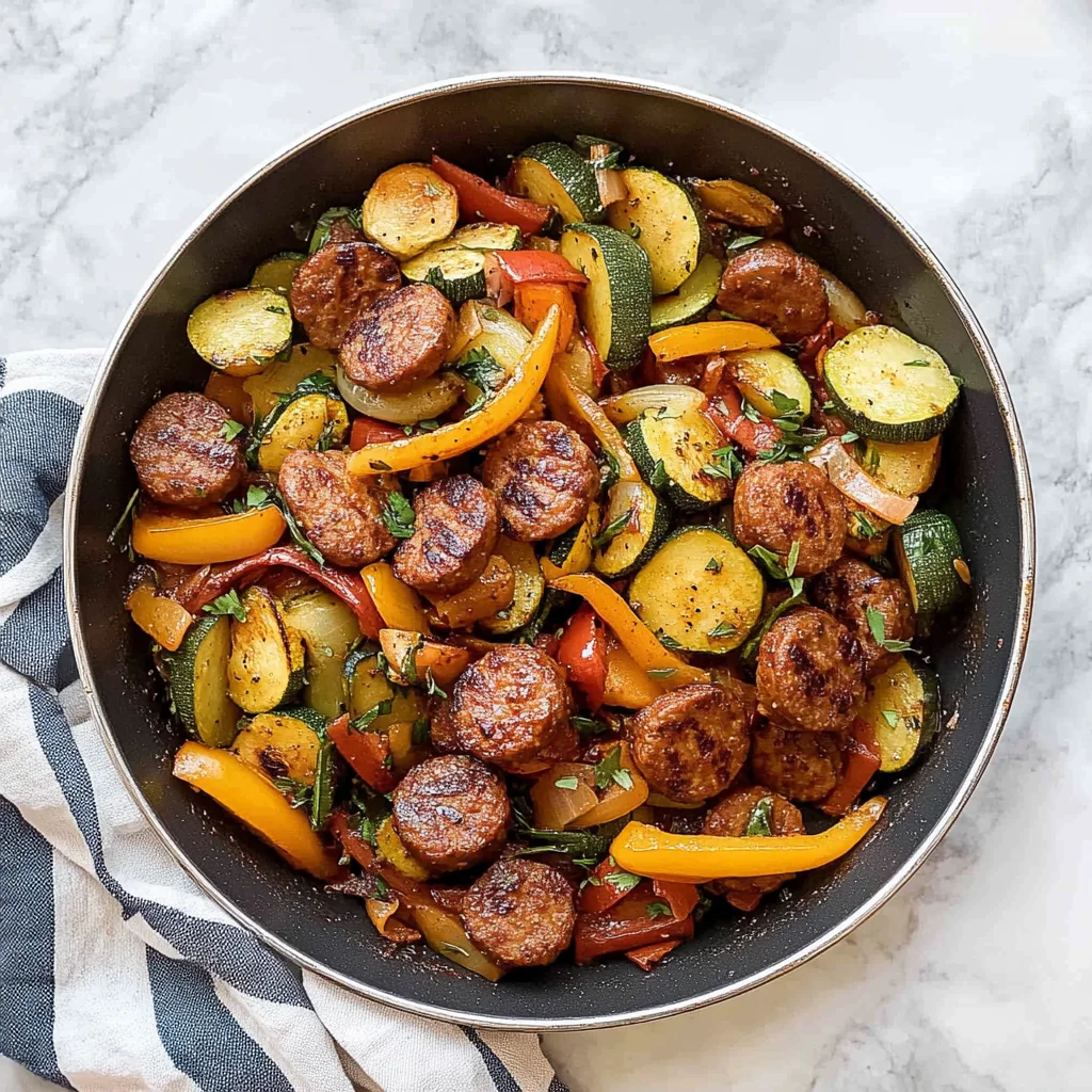 Cajun Sausage and Vegetables: Spicy and Satisfying Dinner