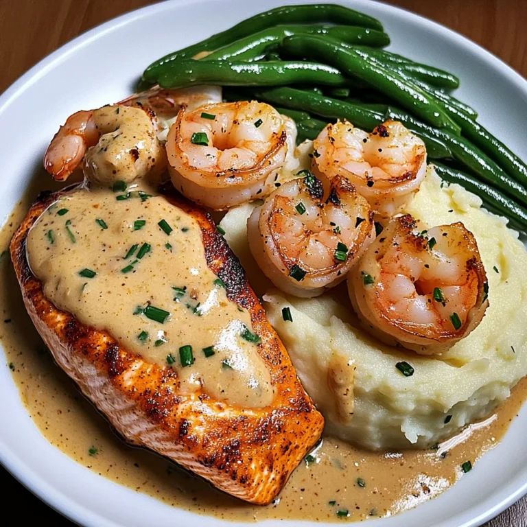 Cajun Shrimp and Salmon with Garlic Cream Sauce: Indulgen…
