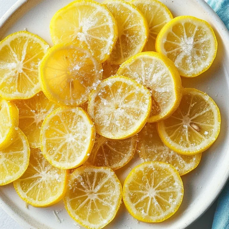 Candied Lemon Slices: Sweet and Refreshing Delight