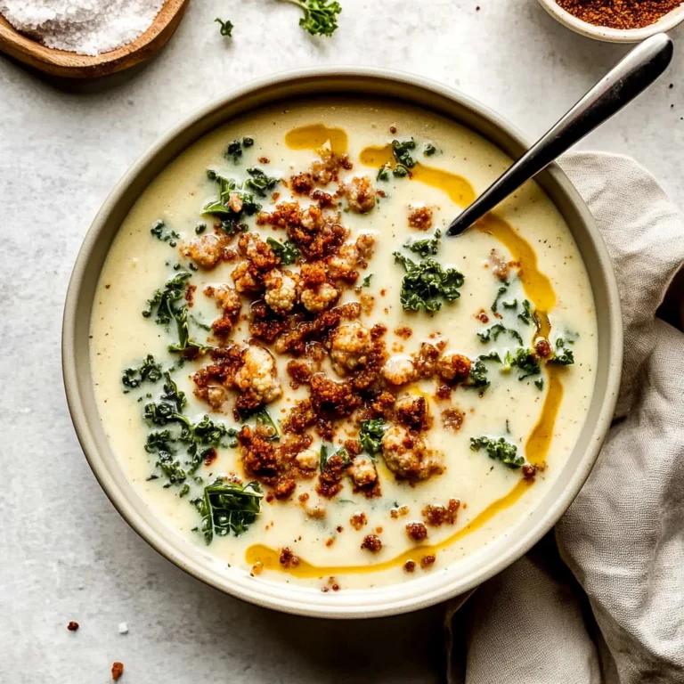 Cauliflower Sausage Kale Soup: Hearty and Comforting Delight