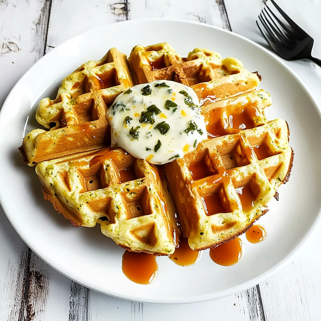 Cheddar Jalapeño Cornbread Waffles: Irresistibly Crunchy