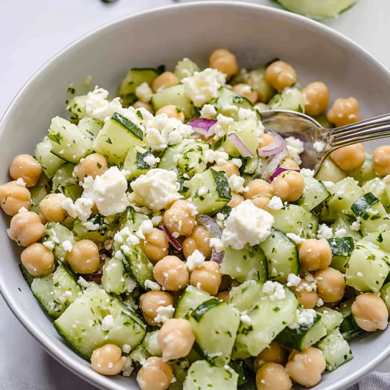Chickpea Cucumber Feta Salad: Refreshing and Easy to Make