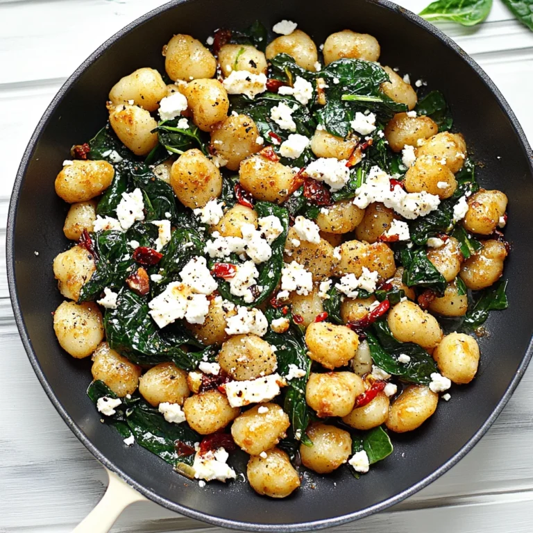 Crispy Gnocchi With Spinach And Feta: A Flavor Explosion