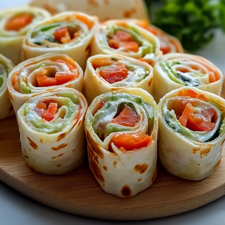 Fresh Vegetable Tortilla Roll Ups: Crunchy and Colorful B…
