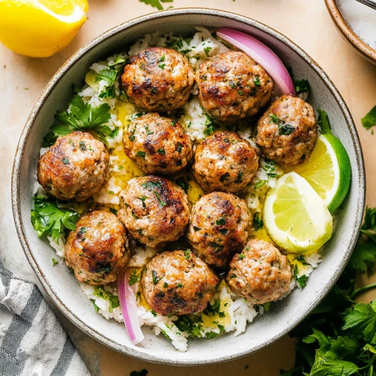 Greek Chicken Meatballs: Juicy and Flavorful Delight