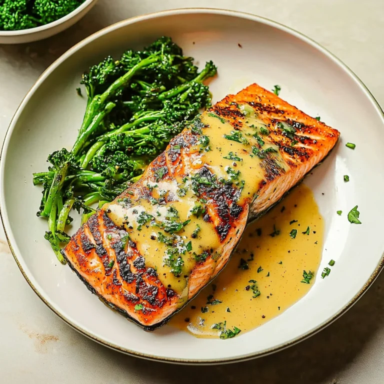 Grilled Salmon with Dijon Mustard Sauce: A Flavorful Deli…