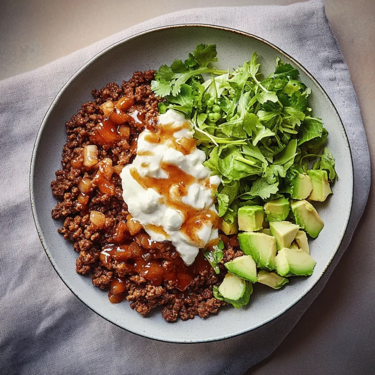 Ground Beef Hot Honey Bowl: Sweet and Spicy Delight