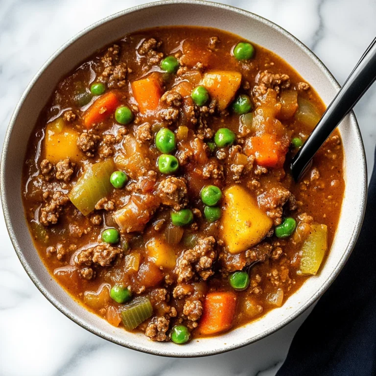 Hamburger Stew: Hearty and Comforting Delight