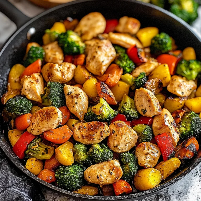 Healthy Chicken and Vegetables Skillet: Quick & Nourishing