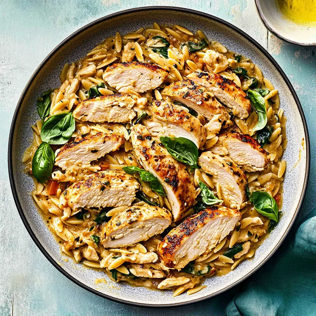 High Protein Mediterranean Chicken Orzo: A Flavorful Delight