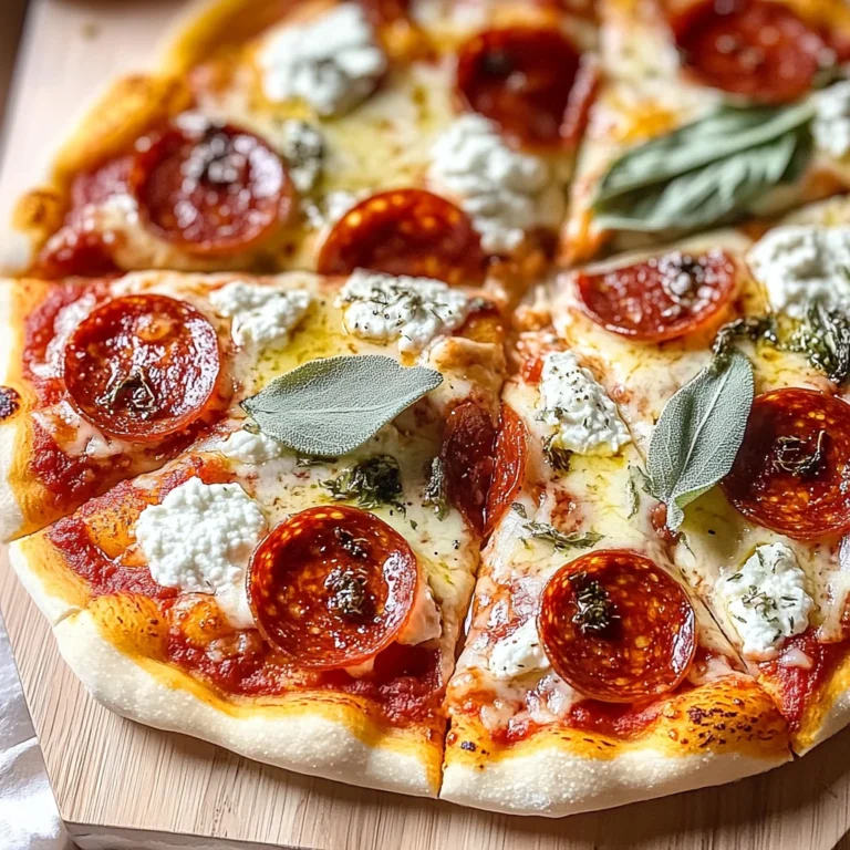 Hot Honey Pepperoni Ricotta Pizza: Sweet and Spicy Delight