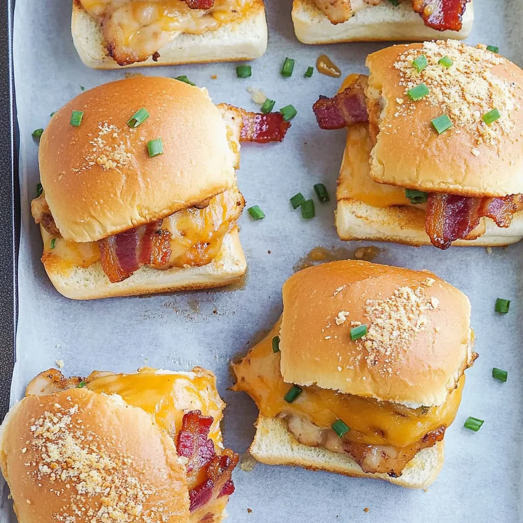 Maple Chicken & Bacon Sliders: Sweet and Savory Delight