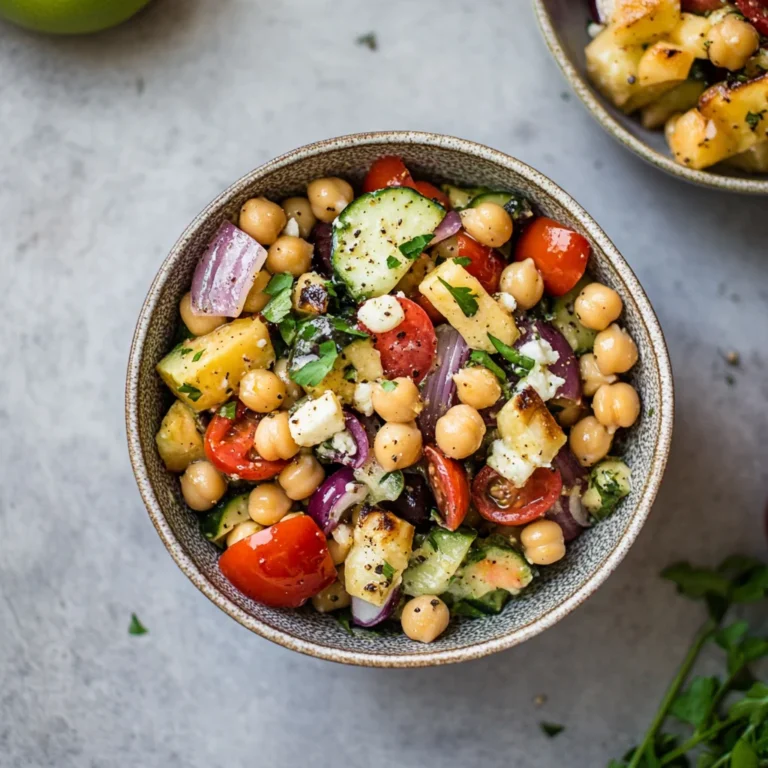 Mediterranean Chickpea Salad: Refreshing and Energizing