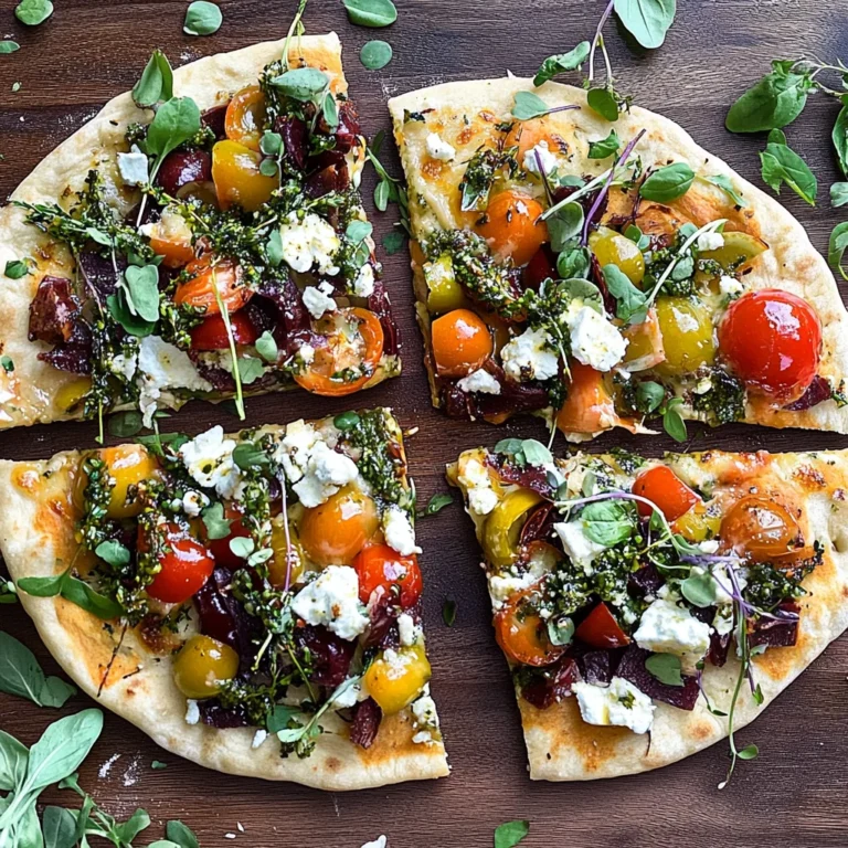 Mediterranean Naan Bread Pizza: Quick and Flavorful Delight
