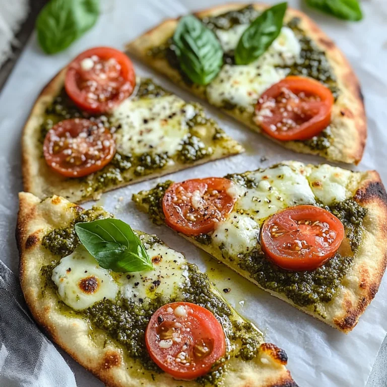 Pesto Flatbread Pizza: Fresh and Flavorful Delight